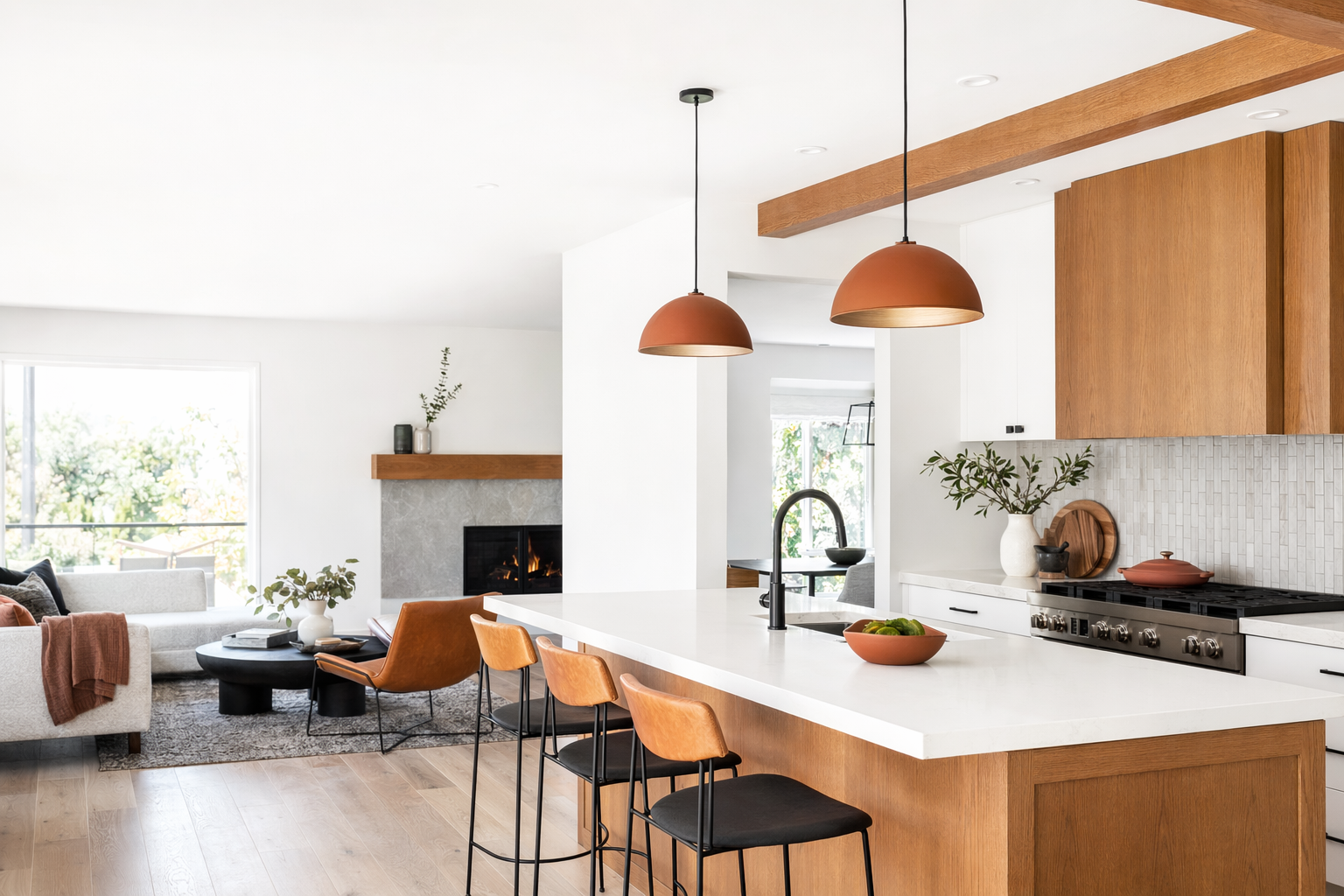 A finished home remodel